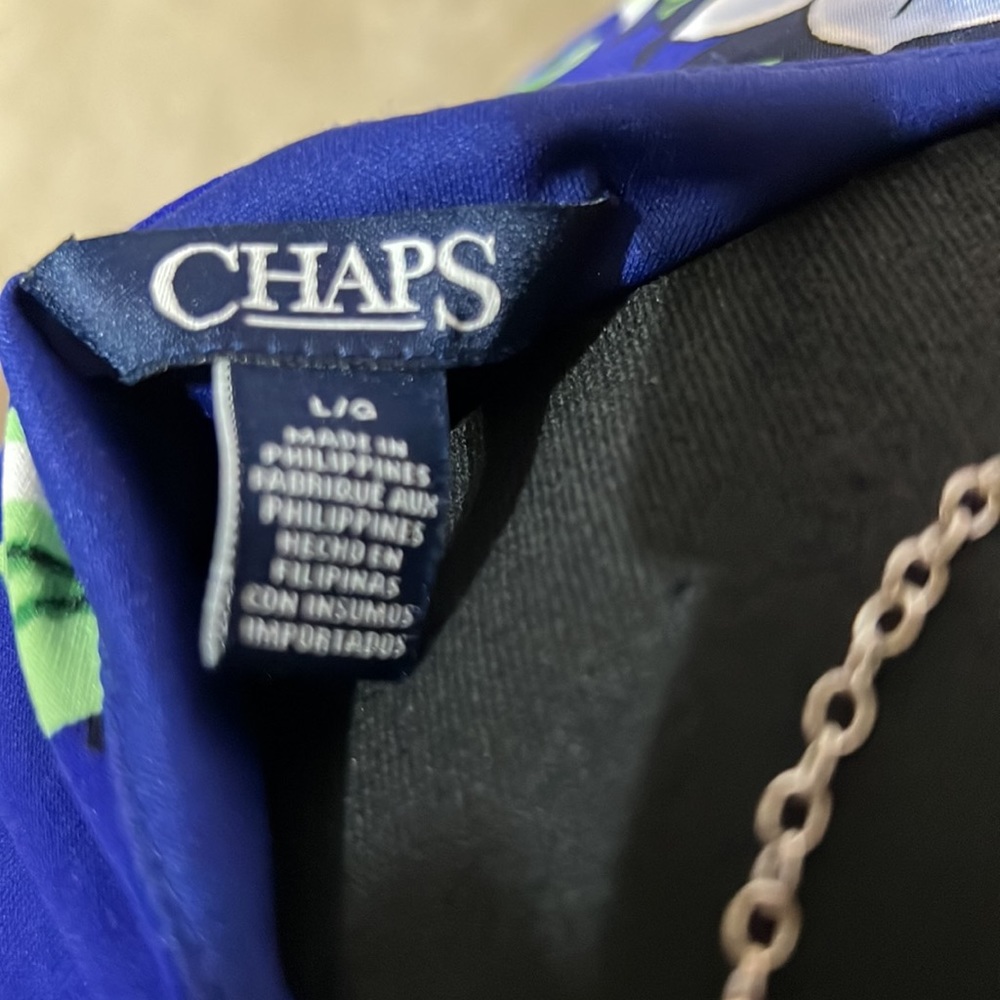 Chaps Floral Fit and Flare Dress - Picture 5 of 6